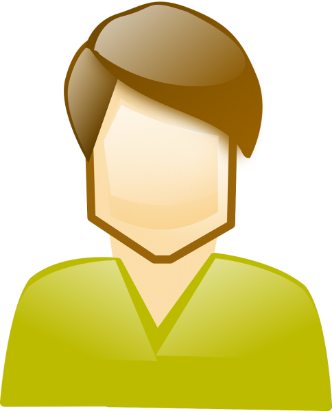 Man with yellow shirt